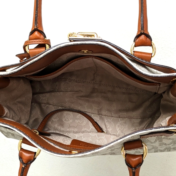 My Michael Kors Hamilton Logo Satchel Handbag - Picture 6 of 13